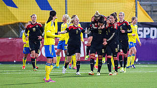 Starkes Spiel in Schweden abgeliefert: Melanie Leupolz (Nr. 16) © 2014 Getty Images