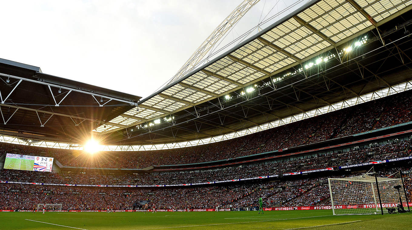 ...im legendären Wembley-Stadion in London © 2014 Getty Images