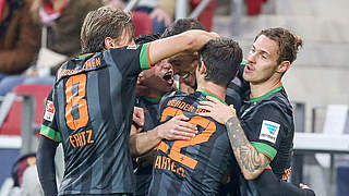 Erster Saisonsieg in der Bundesliga: Werder Bremen © 2014 Getty Images