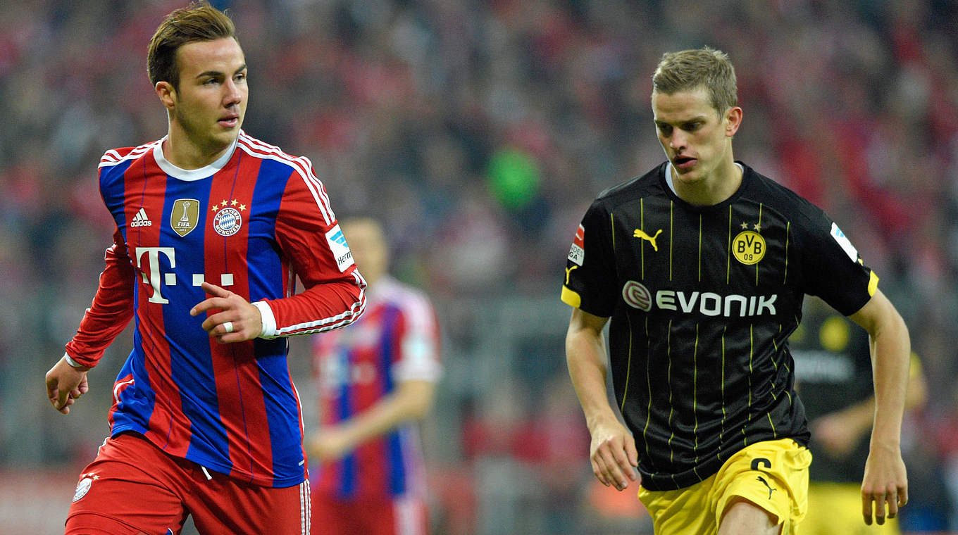 Nationalspieler unter sich: Mario Götze und Sven Bender © 2014 Getty Images