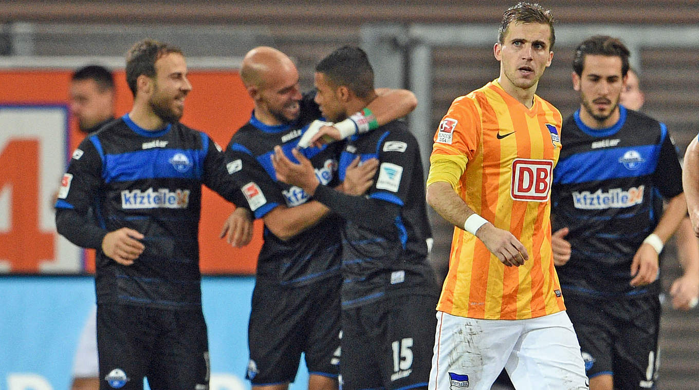 Paderborn continue to defy the odds in their debut Bundesliga campaign © 2014 Getty Images