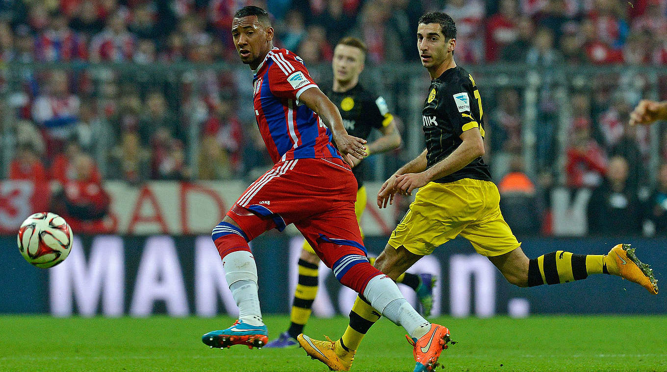 Boateng's Bayern came out on top against Borussia Dortmund on saturday evening © 2014 Getty Images for MAN