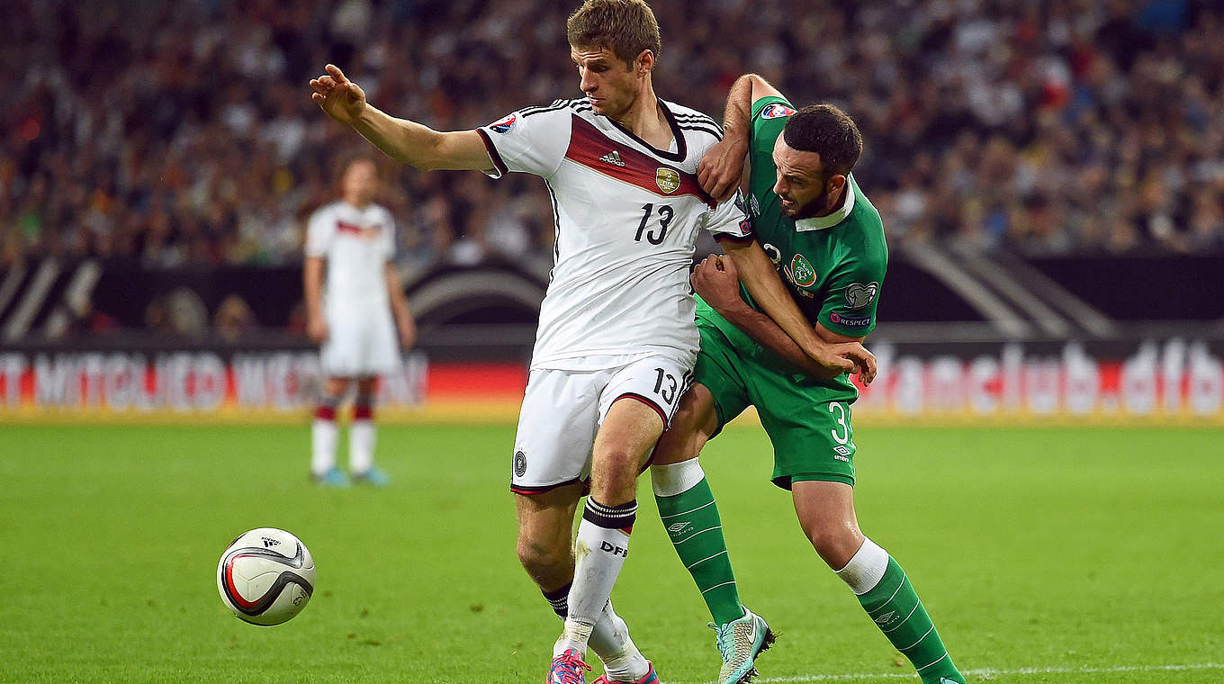 Hatte gegen Irland einen schweren Stand: Thomas Müller © 2014 Getty Images