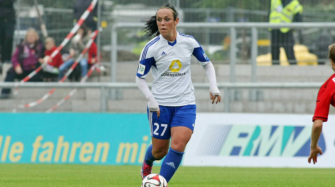 Peggy Kuznik: "DFB-Pokalfinale ist Höhepunkt einer langen Saison" © Alfred Harder