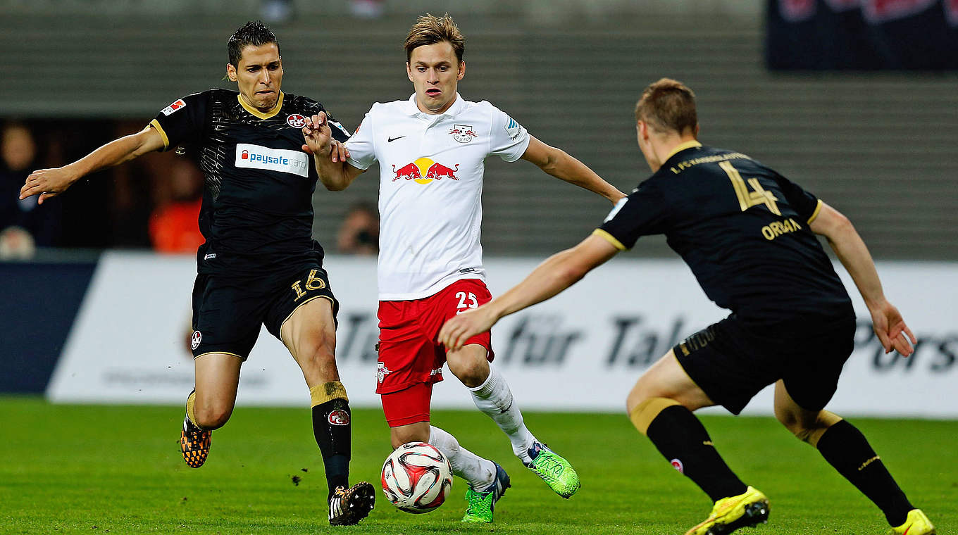 Pfälzer bleiben auswärts sieglos: Matmour und Orban gegen Hierländer (M.) © 2014 Getty Images