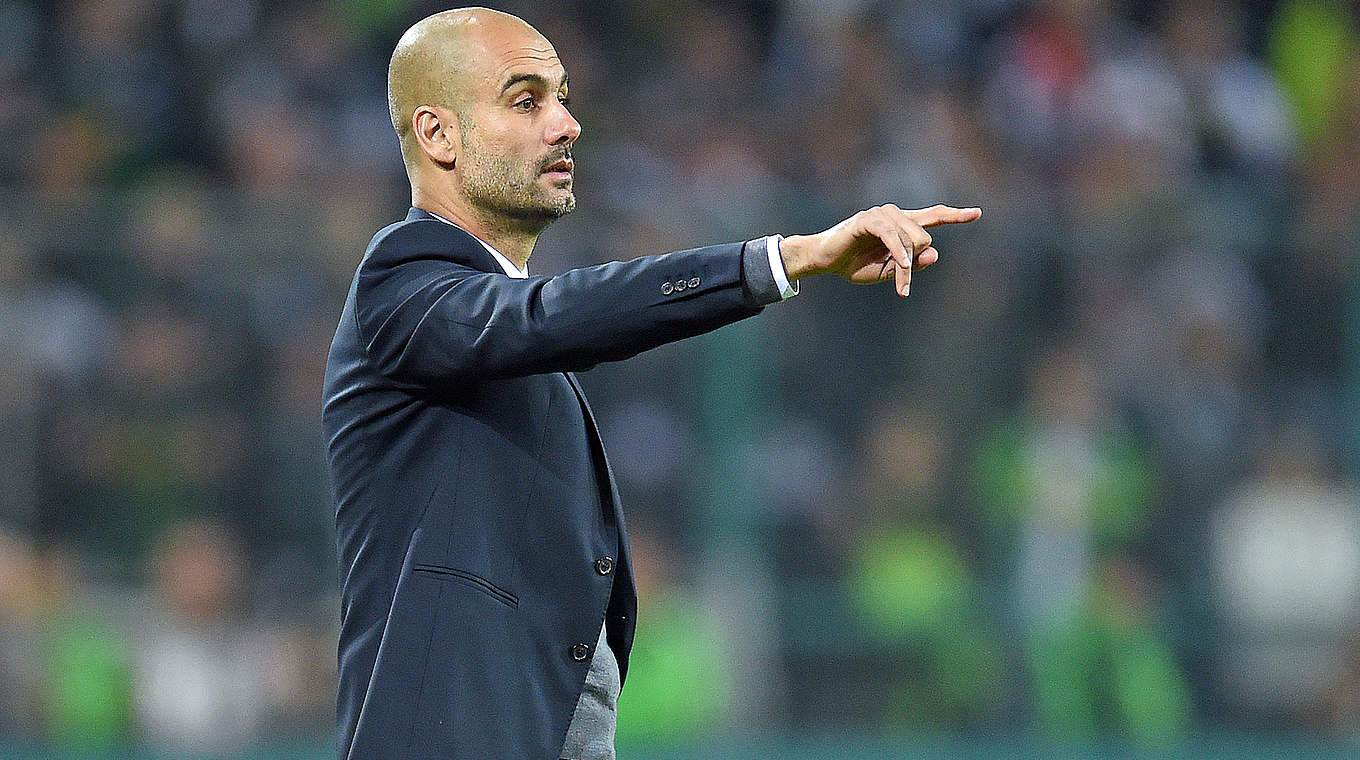Bayern mal nicht überlegen: Trainer Guardiola nimmt Einfluss © 2014 Getty Images