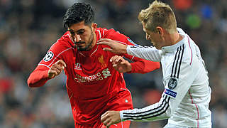 Aufeinandertreffen in Madrid: Liverpools Emre Can (l.) und Reals Toni Kroos © imago/Jan Huebner