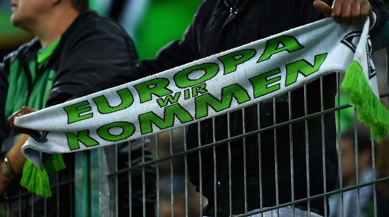 "Europa wir kommen": die Fans von Borussia Mönchengladbach © 2014 Getty Images