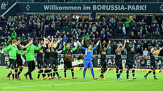 Den nächsten Sieg im Visier: Borussia Mönchengladbach © 2014 Getty Images