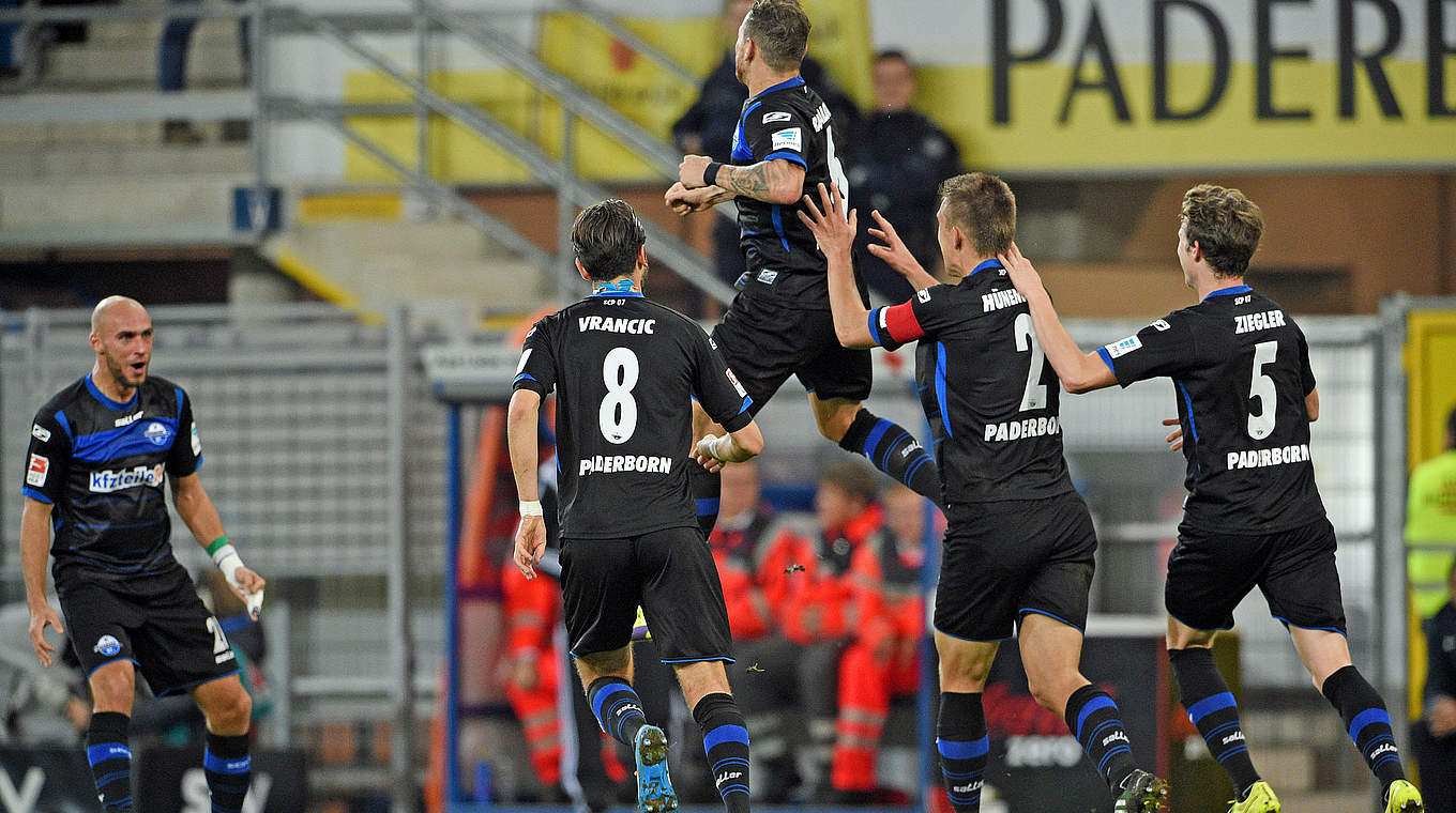Hofft auf weitere Erfolge: der SC Paderborn © 2014 Getty Images