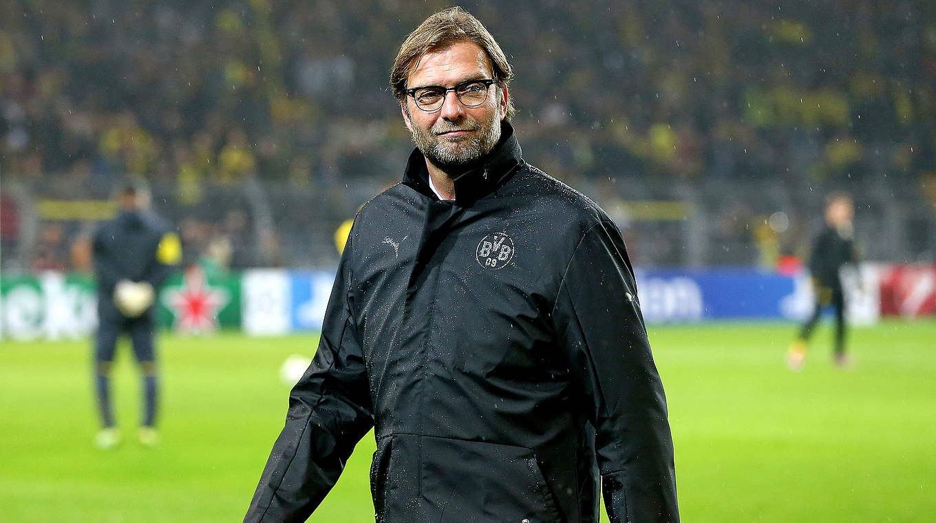 Will auch in der Bundesliga überzeugen: Dortmund und Trainer Jürgen Klopp © 2014 Getty Images
