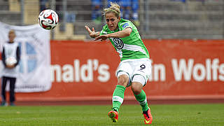 In den Kader fürs Brasilien-Spiel gerutscht: Anna Blässe vom VfL Wolfsburg © 2014 Getty Images