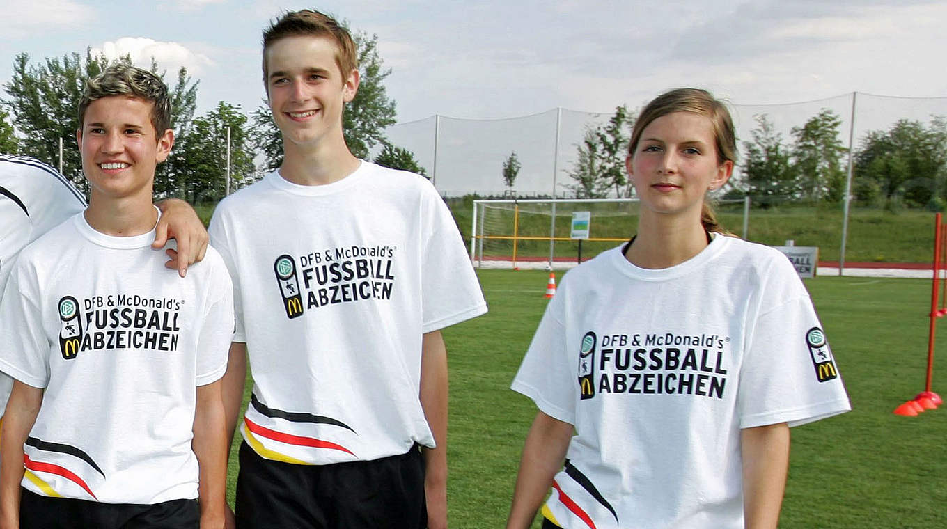 Erfreut sich immer größerer Beliebtheit: Das DFB & McDonald’s Fussball-Abzeichen © 2007 Bongarts