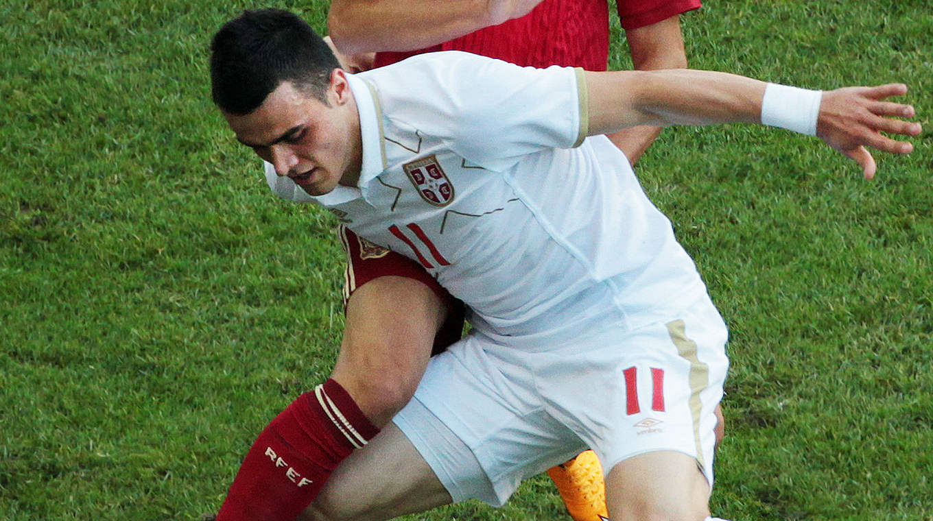 Filip Kostić scored the goal that sent Serbia to the finals © 2014 Getty Images