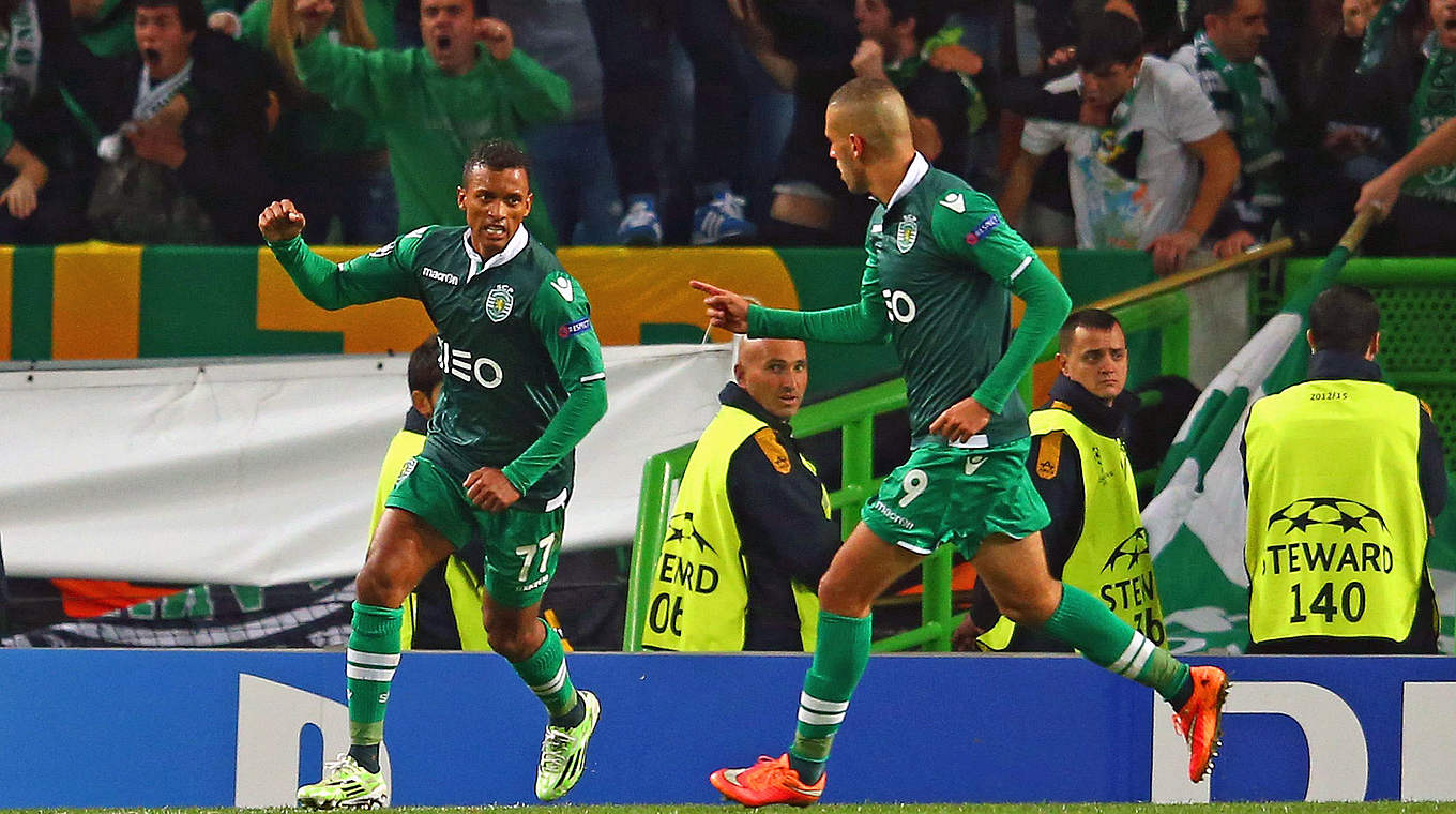 Jubel auf der anderen Seite: Sporting Lissabon © 2014 Getty Images