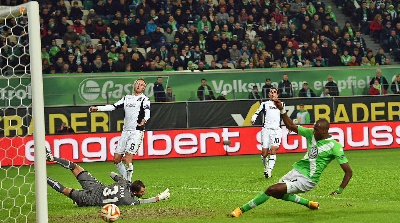 Auch er netzte ein: Wolfsburgs Josuha Guilavogui (r.) © 2014 Getty Images