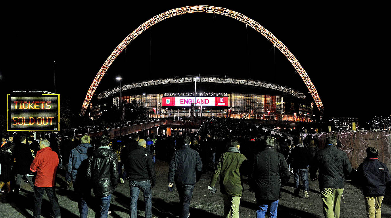 55,000 tickets sold for the game at the legendary Wembley stadium © 2013 Getty Images