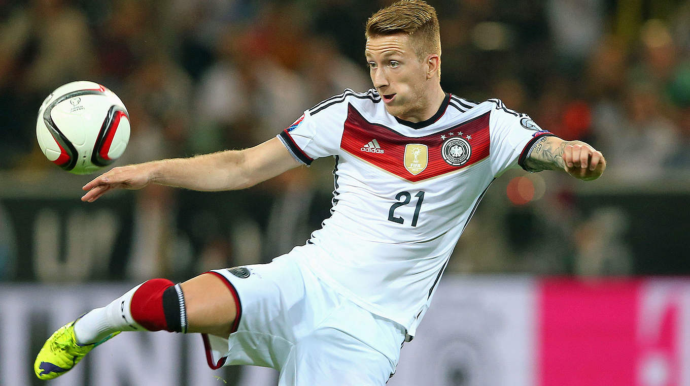 Nach verpasster WM zurück im DFB-Team: Marco Reus © 2014 Getty Images