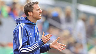 Mit 22 neuen Spieler zum Vier-Nationen-Turnier: der DFB-Trainer Meikel Schönweitz © 2014 Getty Images