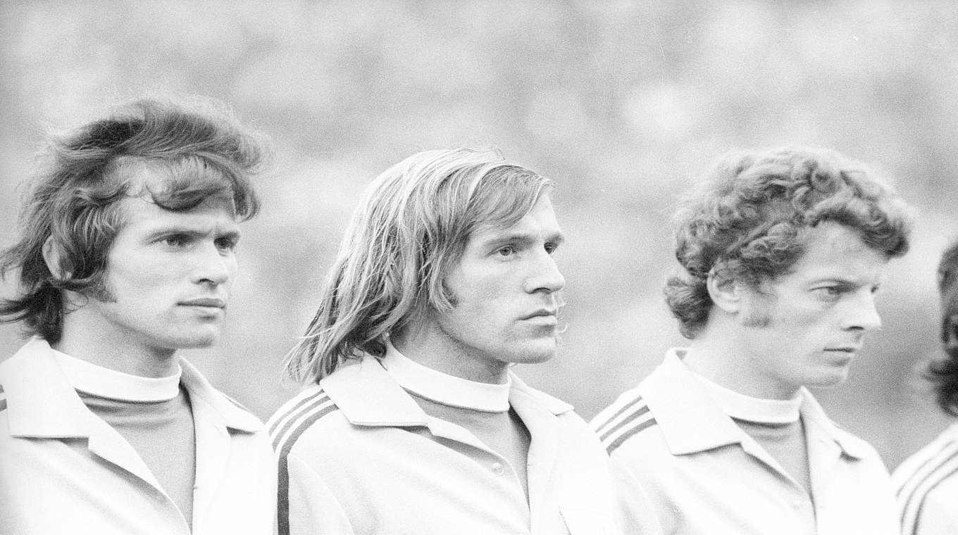 Bei der EM 1972: Herbert Wimmer (rechts) mit Heynckes und Netzer. © imago