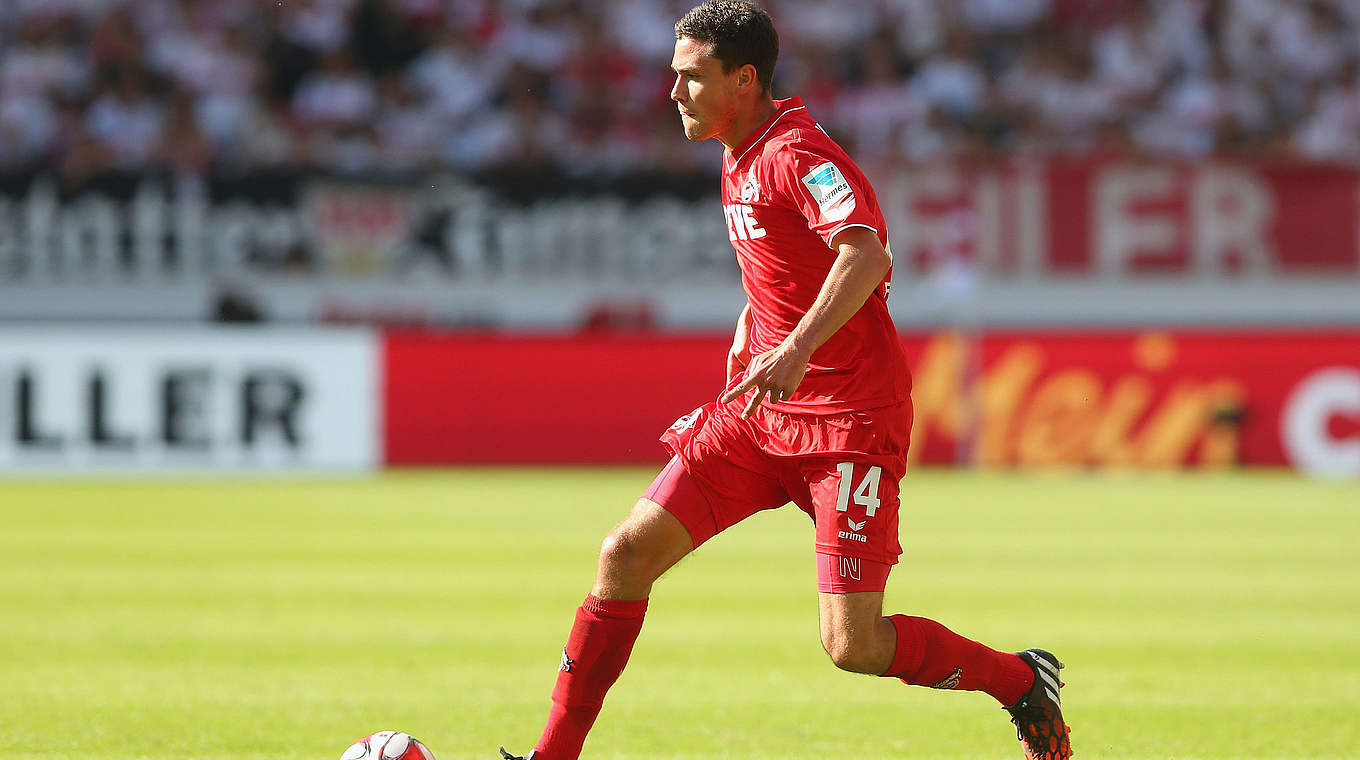 Jonas Hector plays at left-back for 1. FC Köln © 2014 Getty Images