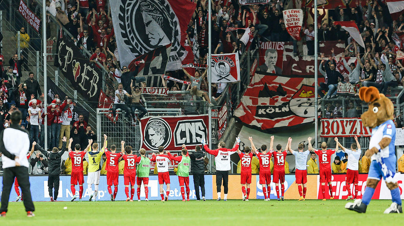 Nummer eins der Auswärtstabelle: der 1. FC Köln © 2014 Getty Images