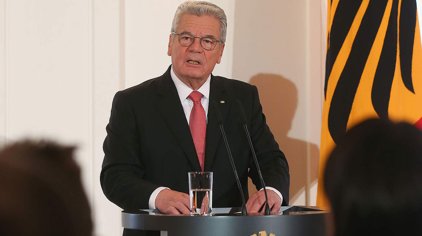 President Gauck: "On behalf of everyone I would like to say: Thank you!" © 2014 Getty Images