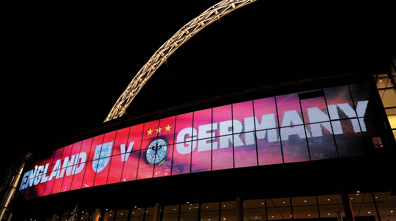 Evergreen: England gegen Deutschland im Wembley-Stadion. © Getty Images