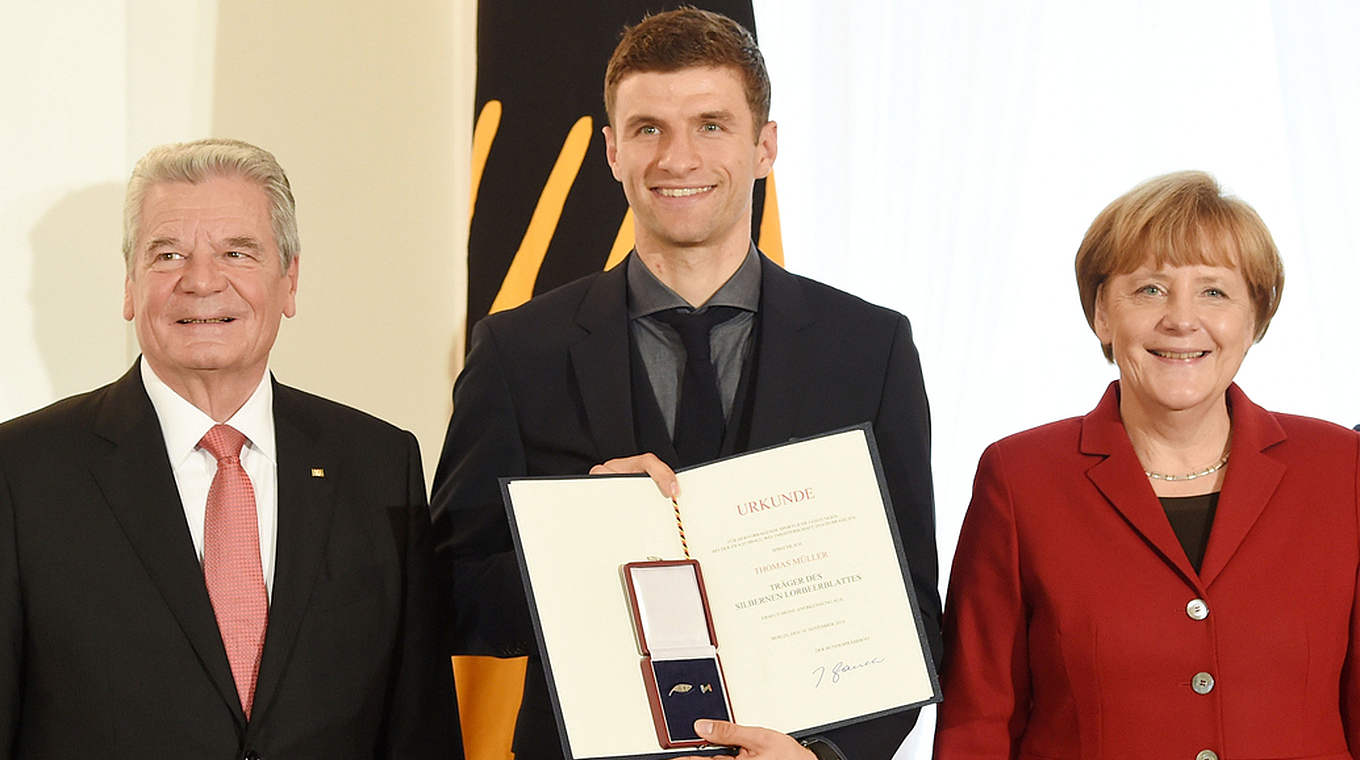 Erhielt das Silberne Lorbeerblatt: Thomas Müller © GES/Markus Gilliar