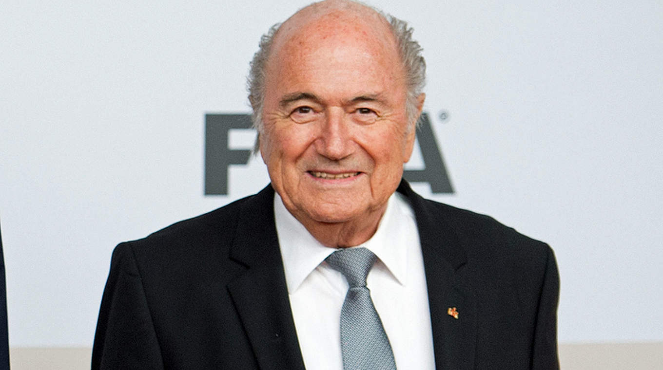 Blatter: "Der WM-Titel ist der krönende Abschluss einer Entwicklung" © GES/Markus Gilliar