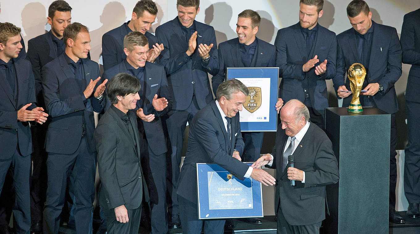 DFB president Wolfgang Niersbach was also at the ceremony © GES/Markus Gilliar