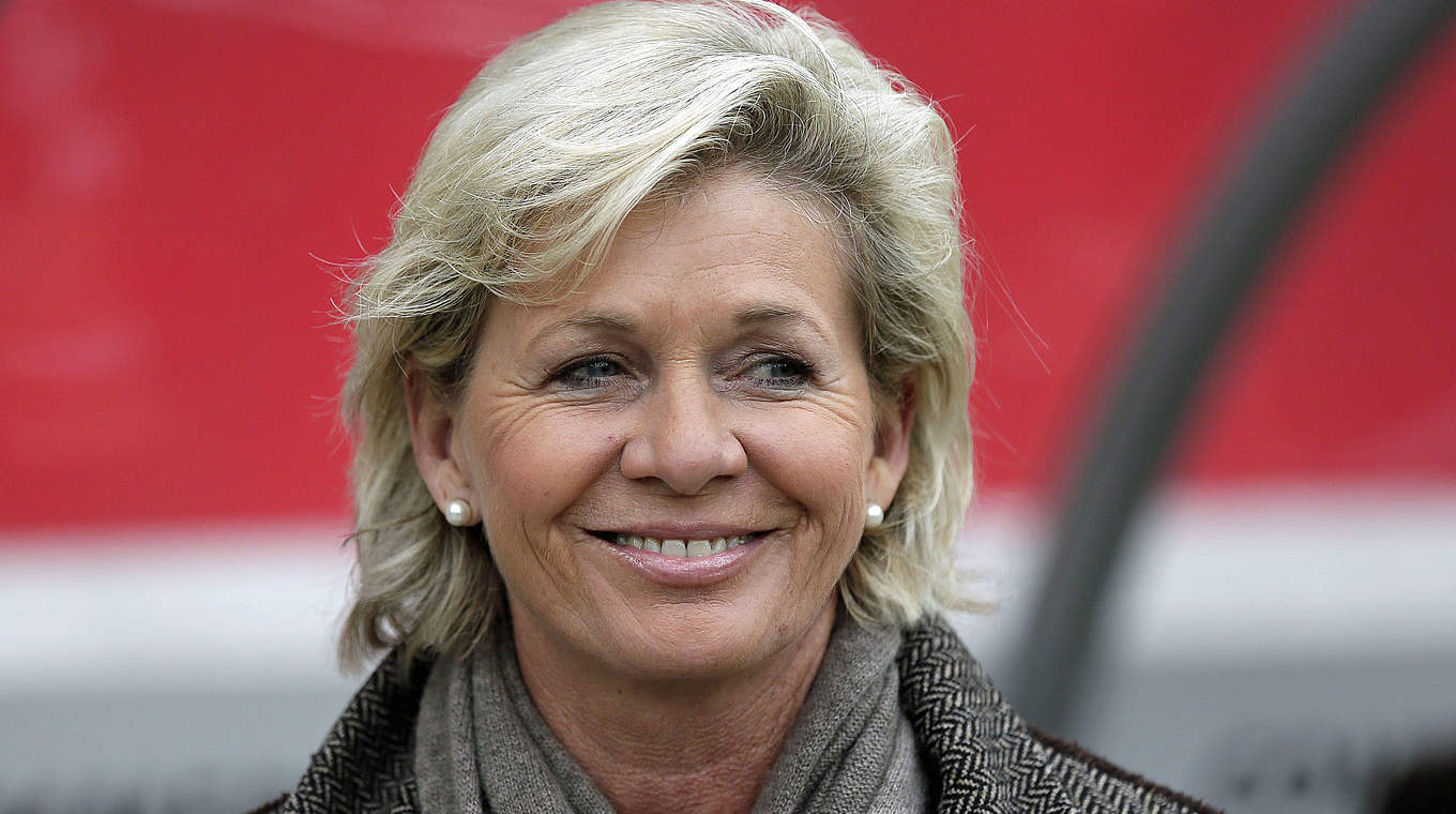 Silvia Neid: "We are looking forward to a huge match" © 2014 Getty Images