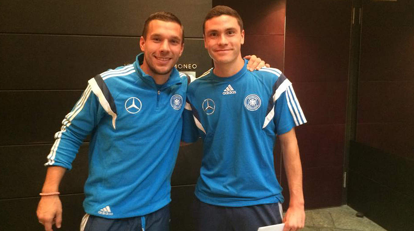 Jonas Hector with Lukas Podolski: "I know I can always talk to him" © 