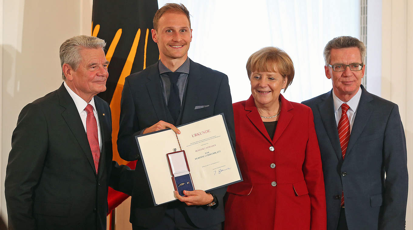 Höwedes on winning the Silver Laurel Leaf: "It was a worthy celebration" © 2014 Getty Images