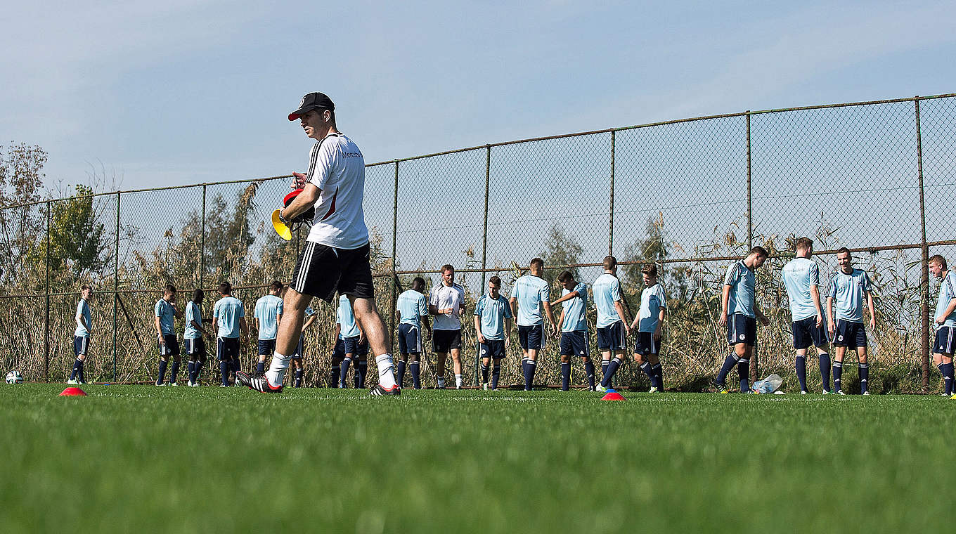 Vorbereitung aufs Vier-Nationen-Turnier: die deutsche U 18 in der Türkei © 2014 Getty Images