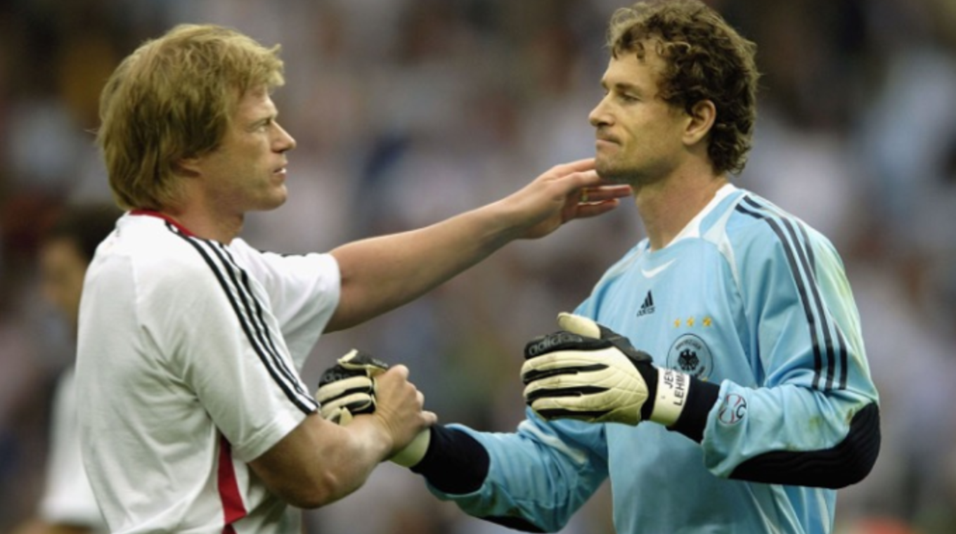 Große Geste: Zwei Konkurrenten vereint die WM 2006. © Getty Images
