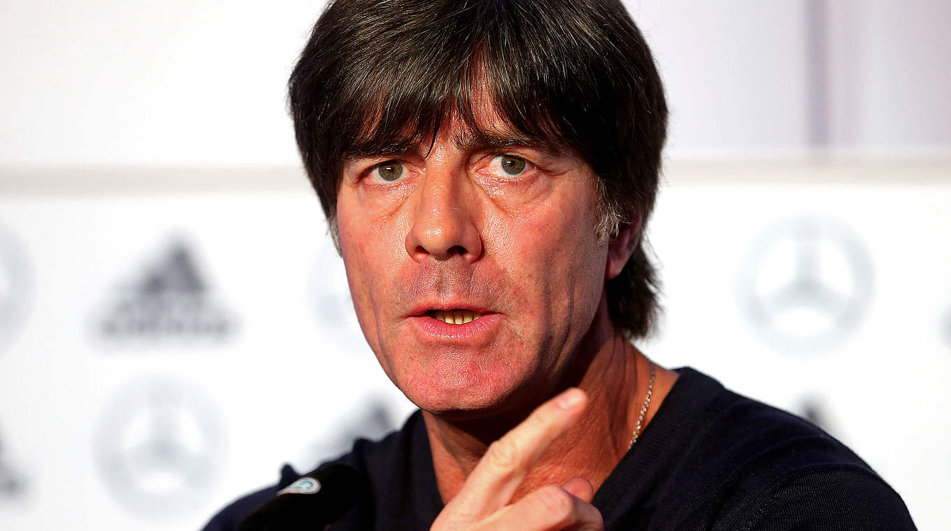 Jachim Löw: "We won't play a lot of defensive players" © 2014 Getty Images