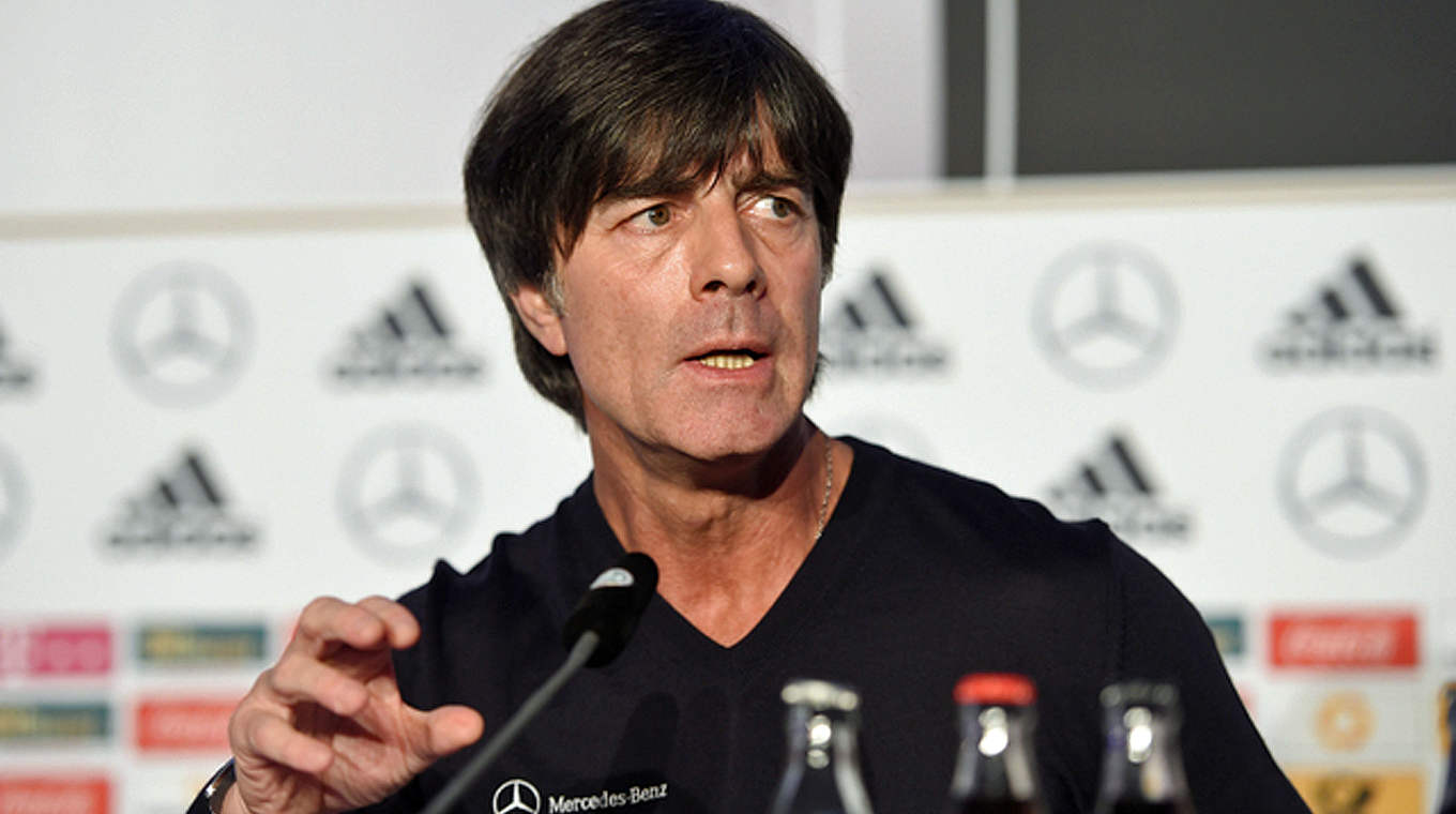 Joachim Löw: "We want to play like we are worthy World Champions" © GES/Markus Gilliar