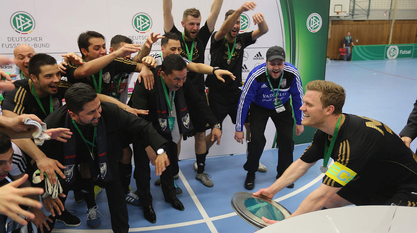 Gewinner des DFB-Futsal-Cups 2014: N.A.F.I. Stuttgart © 2014 Getty Images