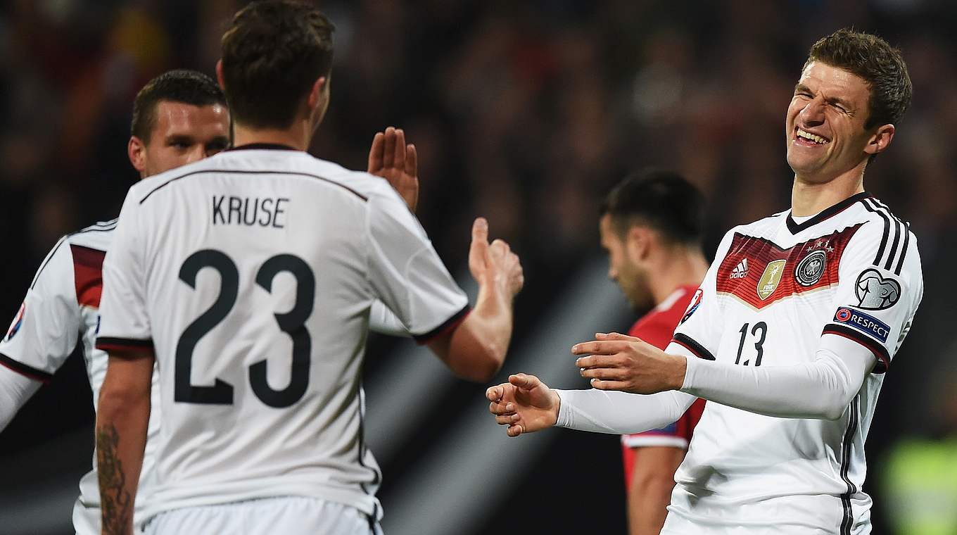 Traf zum 1:0 für das DFB-Team: Thomas Müller (r.) © 2014 Getty Images