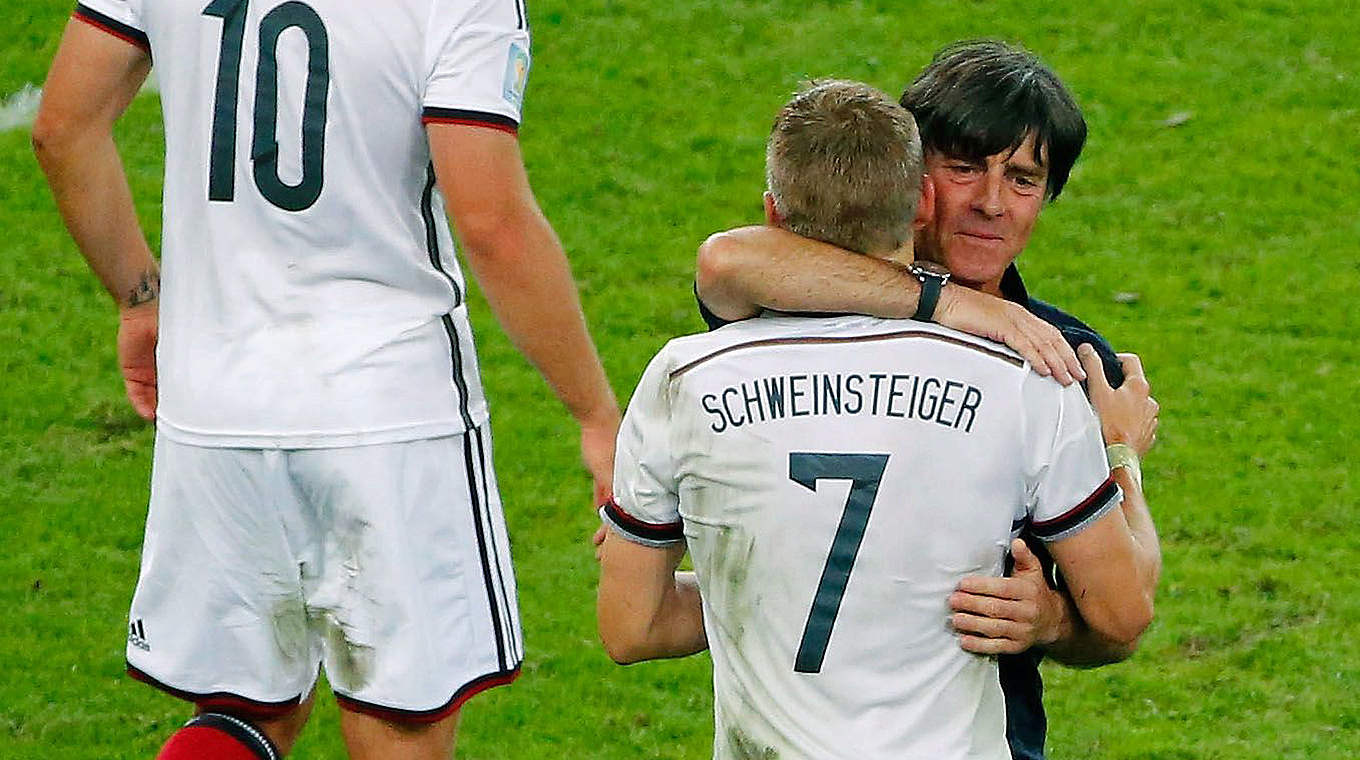 Löw feels a special connection to the experienced players © 2014 Getty Images