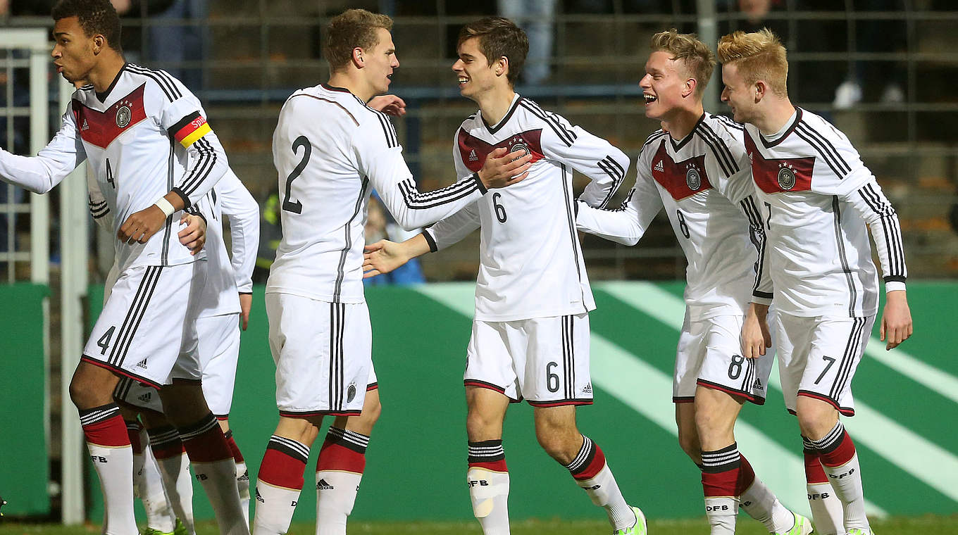 Will den ersten Sieg: Die deutsche U 20 © 2014 Getty Images