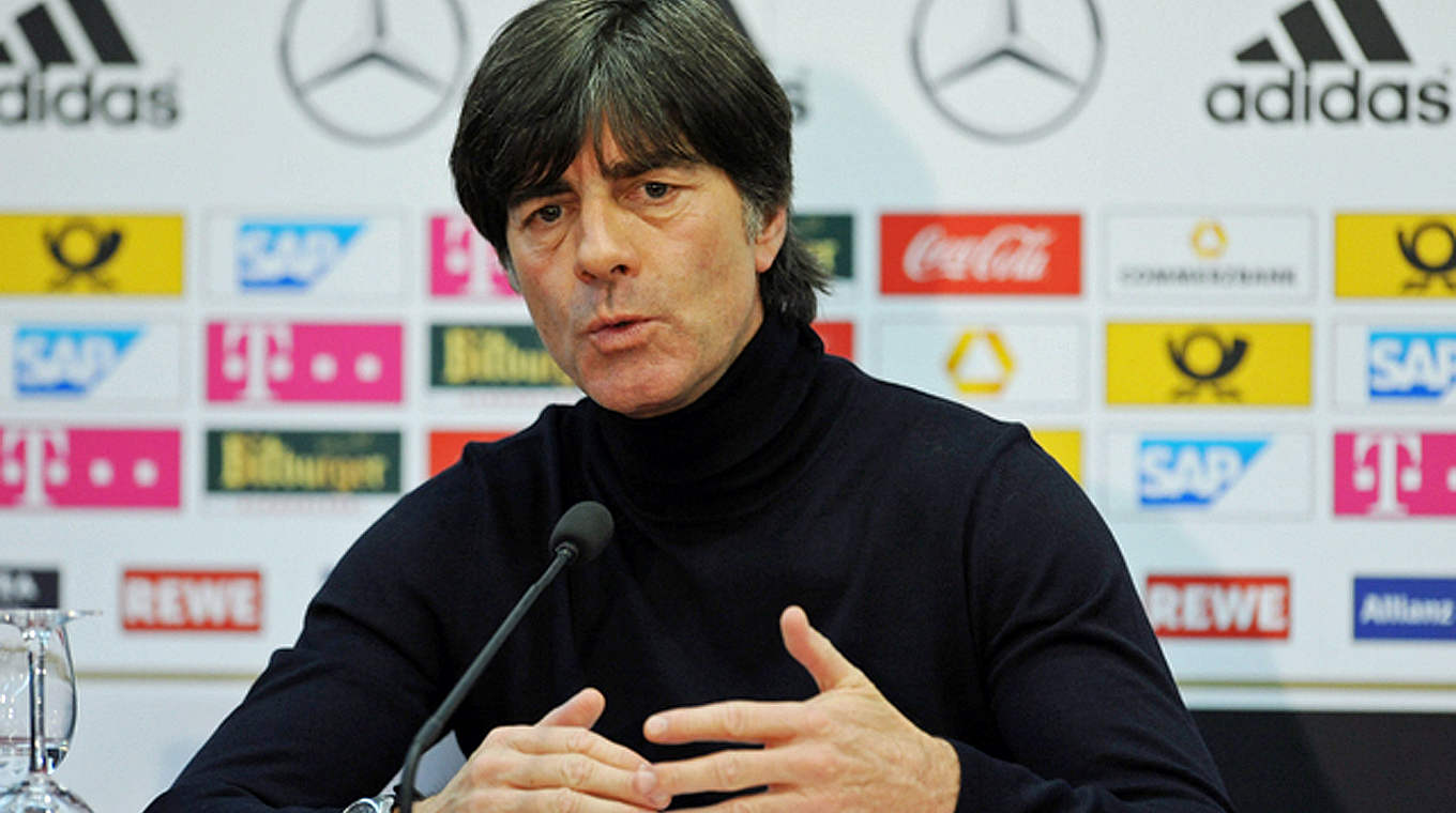 Germany manager Joachim Löw: "I expect us to be compact and solid" © GES/Markus Gilliar