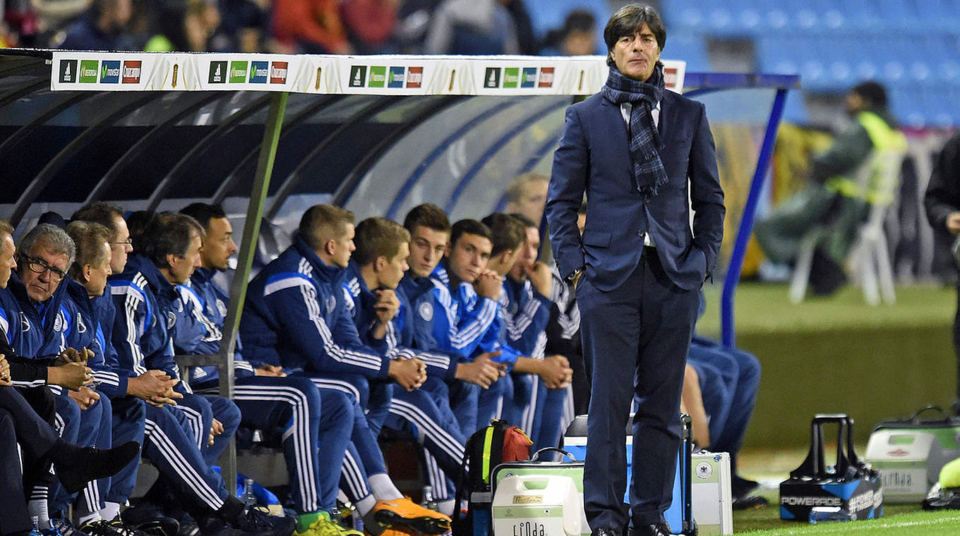 Löw: "I’m very happy with our defensive display" © GES/Markus Gilliar