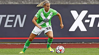 Erzielte die Wolfsburger Führung: Nationalspielerin Lena Goeßling © 2014 Getty Images