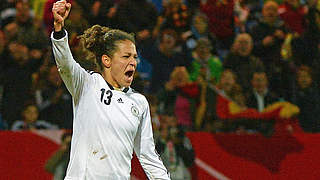 Celia Sasic will win her 100th cap for Germany during the Algarve Cup © imago sportfotodienst