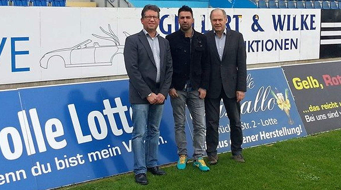 Neuer Coach in Lotte: Ismail Atalan (M.) © Sportfreunde Lotte