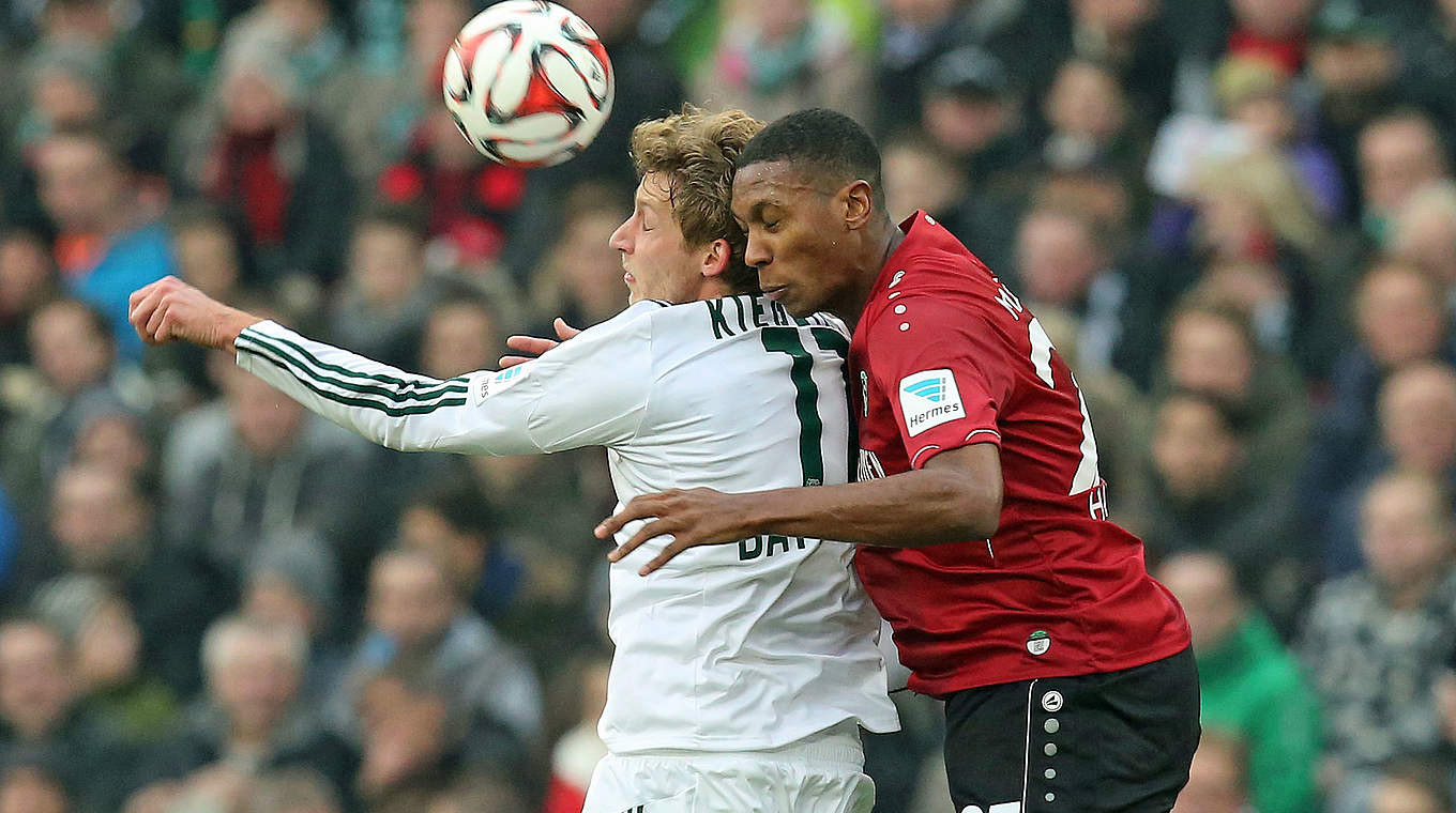 Kießling ended his goal drought against Hannover © 2014 Getty Images