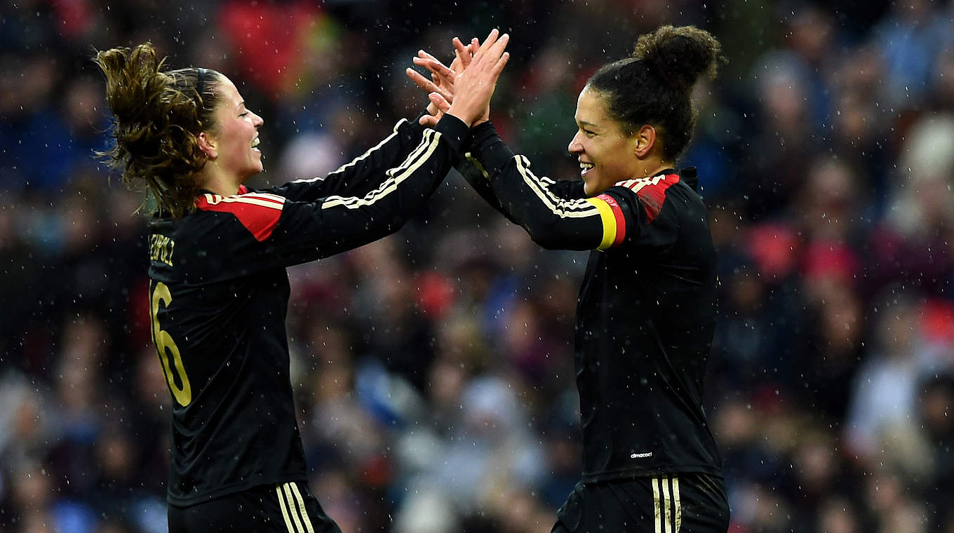 Leupolz and Sasic were delighted with the win © 2014 Getty Images