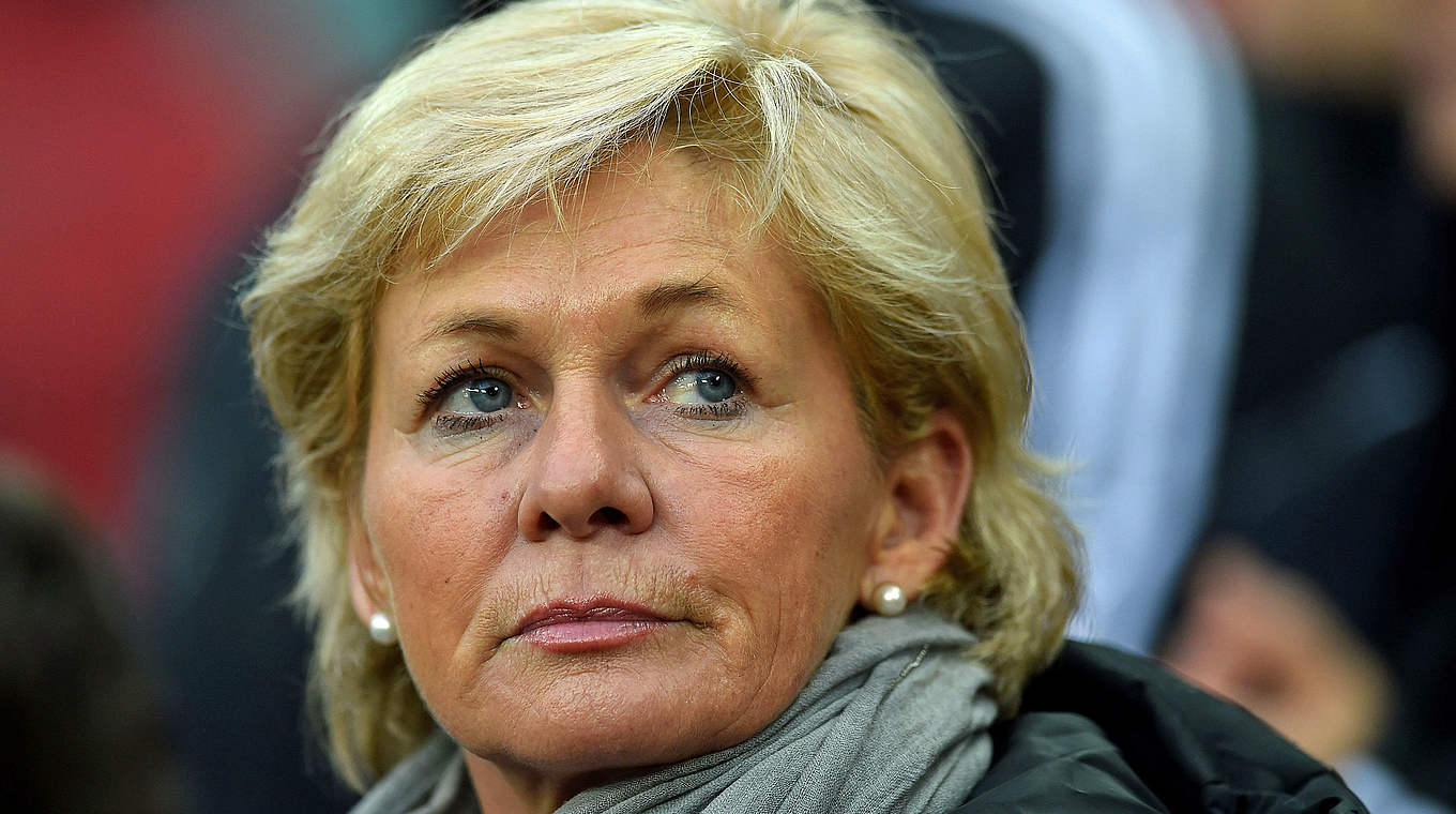 Silvia Neid: "We know that we have to continue to work hard" © 2014 Getty Images